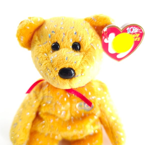 TY Beanie Babies Collection "Decade" 10th Year Anniversary 2003 Bear - NWT - Picture 2 of 5